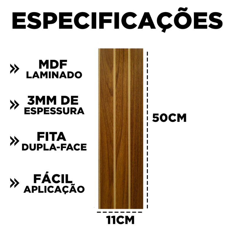 Painel Decorativo Ripado em MDF